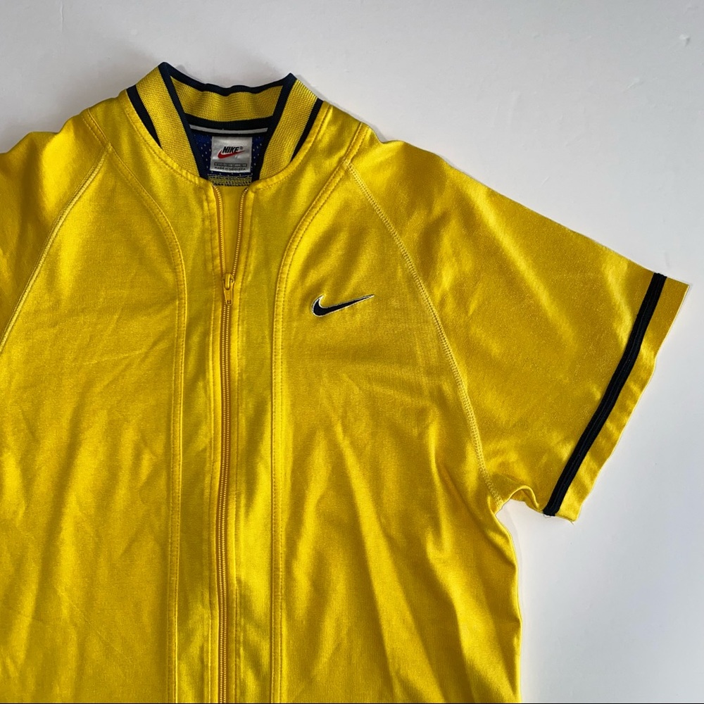 Vintage Nike Baseball Style Zip Jersey